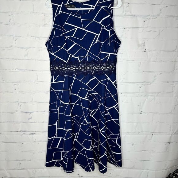 Homeyee size 12 blue dress - Picture 2 of 7